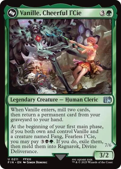 Vanille, Cheerful l'Cie FIN #211 (Lightly Played Uncommon) Magic: The Gathering: FINAL FANTASY