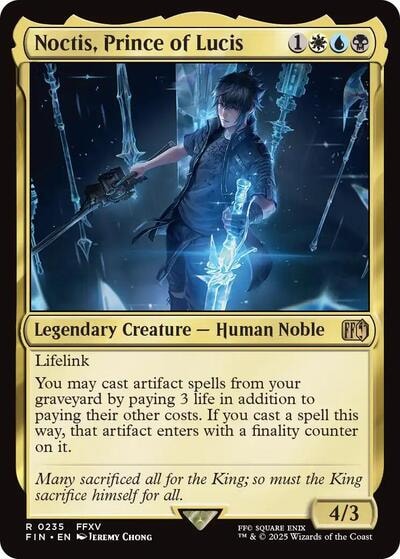 Noctis, Prince of Lucis FIN #235 (Near Mint Rare) Magic: The Gathering: FINAL FANTASY