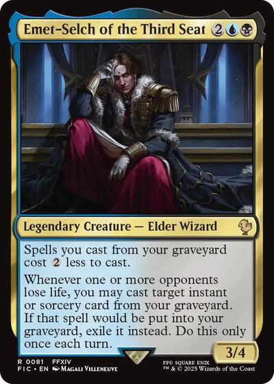 Emet Selch of the Third Seat FIC #81 (Near Mint Rare) Magic: The Gathering: Commander: FINAL FANTASY