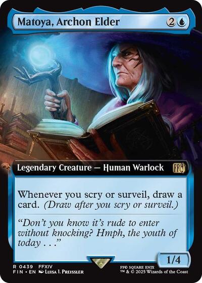 Matoya Archon Elder Extended Art Foil FIN #439 (Lightly Played Rare) Magic: The Gathering: FINAL FANTASY