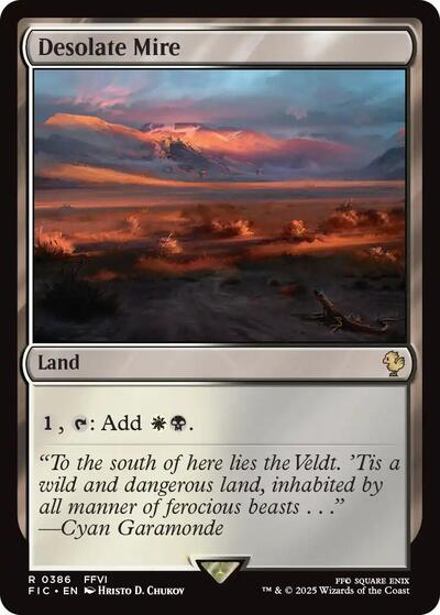 Desolate Mire FIC #386 (Near Mint Rare) Magic: The Gathering: Commander: FINAL FANTASY