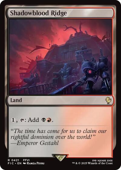 Shadowblood Ridge FIC #421 (Near Mint Rare) Magic: The Gathering: Commander: FINAL FANTASY