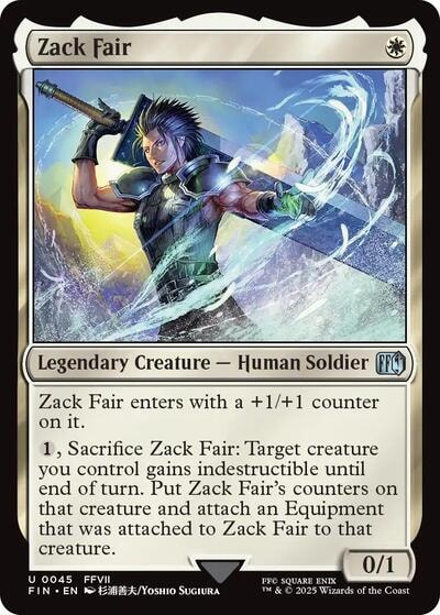 Zack Fair FIN #45 (Near Mint Uncommon) Magic: The Gathering: FINAL FANTASY