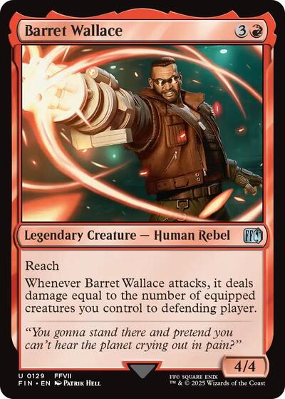 Barret Wallace FIN #129 (Near Mint Uncommon) Magic: The Gathering: FINAL FANTASY