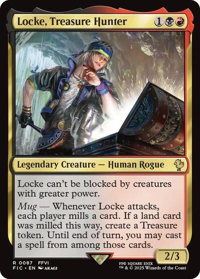 Locke Treasure Hunter FIC #87 (Near Mint Rare) Magic: The Gathering: Commander: FINAL FANTASY