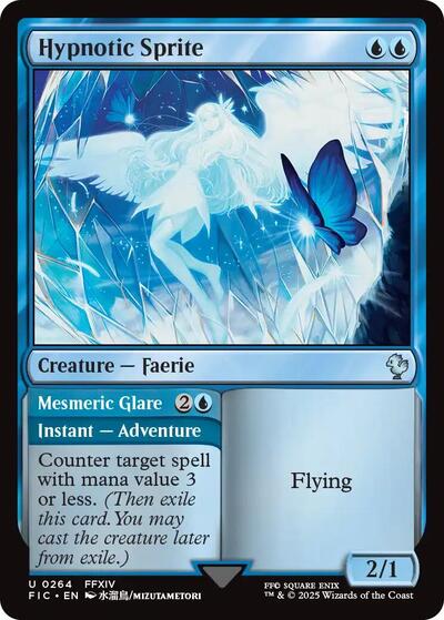Hypnotic Sprite FIC #264 (Near Mint Uncommon) Magic: The Gathering: Commander: FINAL FANTASY