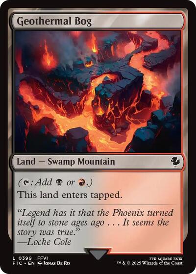 Geothermal Bog FIC #399 (Near Mint Land) Magic: The Gathering: Commander: FINAL FANTASY