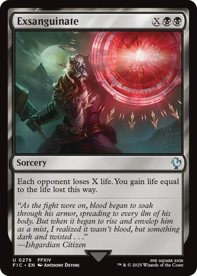 Exsanguinate FIC #276 (Near Mint Uncommon) Magic: The Gathering: Commander: FINAL FANTASY