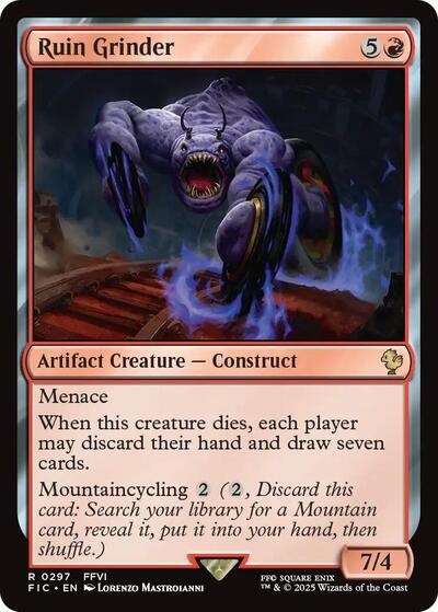 Ruin Grinder FIC #297 (Near Mint Rare) Magic: The Gathering: Commander: FINAL FANTASY