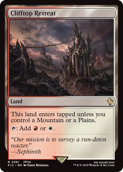 Clifftop Retreat FIC #381 (Near Mint Rare) Magic: The Gathering: Commander: FINAL FANTASY