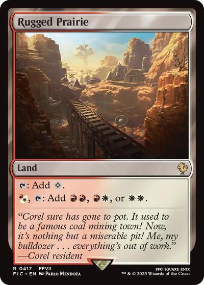 Rugged Prairie FIC #417 (Near Mint Rare) Magic: The Gathering: Commander: FINAL FANTASY