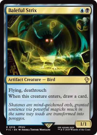 Baleful Strix FIC #318 (Near Mint Rare) Magic: The Gathering: Commander: FINAL FANTASY