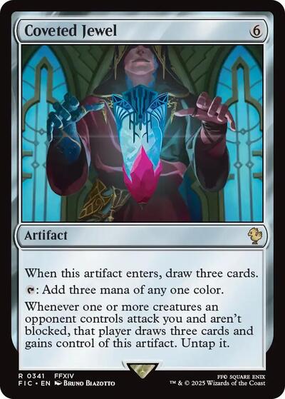 Coveted Jewel FIC #341 (Near Mint Rare) Magic: The Gathering: Commander: FINAL FANTASY