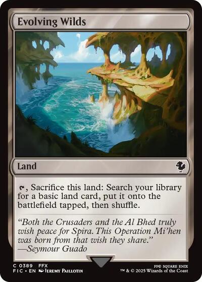 Evolving Wilds FIC #389 (Near Mint Common) Magic: The Gathering: Commander: FINAL FANTASY