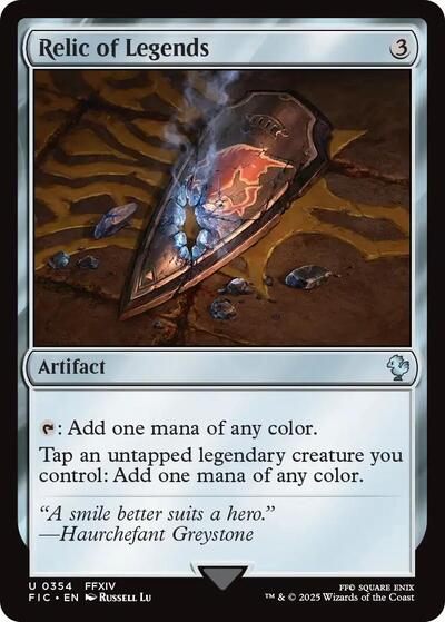Relic of Legends FIC #354 (Near Mint Uncommon) Magic: The Gathering: Commander: FINAL FANTASY