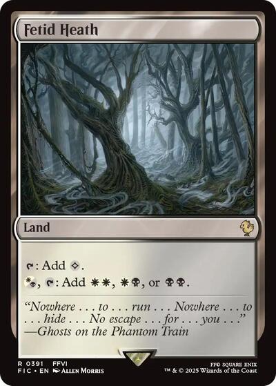 Fetid Heath FIC #391 (Near Mint Rare) Magic: The Gathering: Commander: FINAL FANTASY