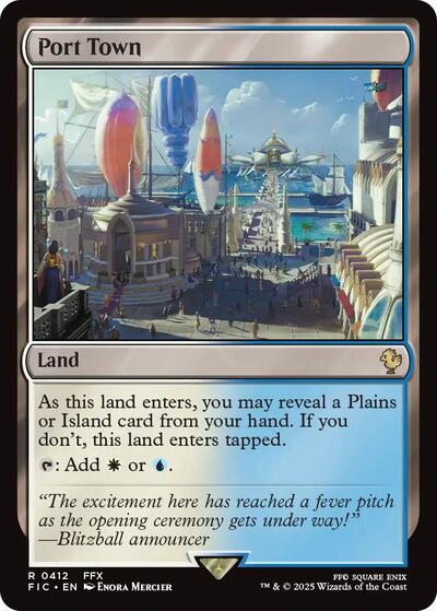 Port Town FIC #412 (Near Mint Rare) Magic: The Gathering: Commander: FINAL FANTASY