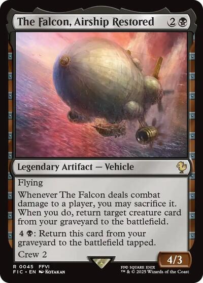 The Falcon Airship Restored FIC #45 (Near Mint Rare) Magic: The Gathering: Commander: FINAL FANTASY