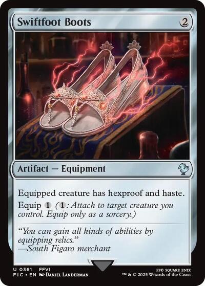 Swiftfoot Boots FIC #361 (Near Mint Uncommon) Magic: The Gathering: Commander: FINAL FANTASY