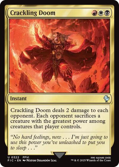 Crackling Doom FIC #322 (Near Mint Uncommon) Magic: The Gathering: Commander: FINAL FANTASY
