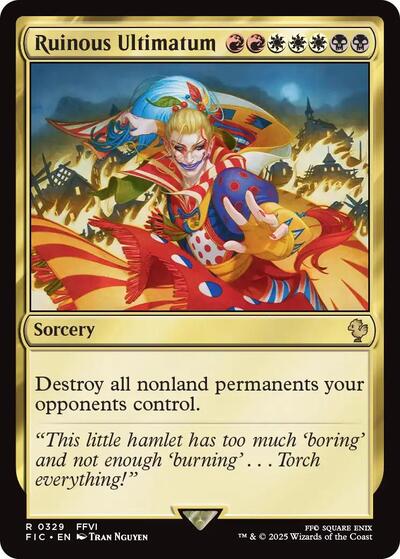 Ruinous Ultimatum FIC #329 (Near Mint Rare) Magic: The Gathering: Commander: FINAL FANTASY