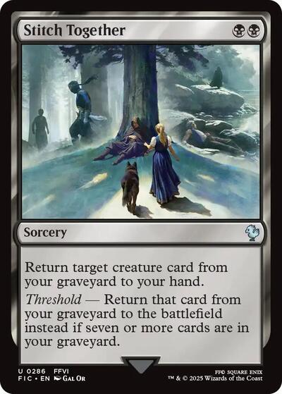 Stitch Together FIC #286 (Near Mint Uncommon) Magic: The Gathering: Commander: FINAL FANTASY