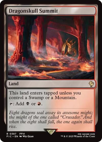 Dragonskull Summit FIC #387 (Near Mint Rare) Magic: The Gathering: Commander: FINAL FANTASY