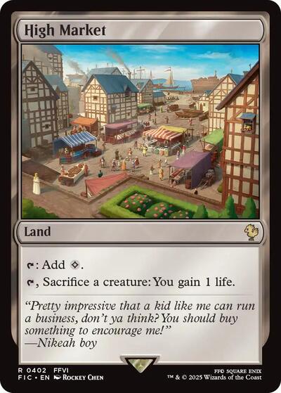 High Market FIC #402 (Near Mint Rare) Magic: The Gathering: Commander: FINAL FANTASY