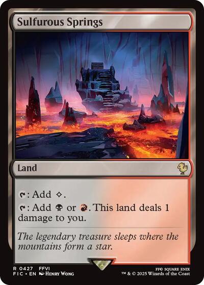 Sulfurous Springs FIC #427 (Near Mint Rare) Magic: The Gathering: Commander: FINAL FANTASY