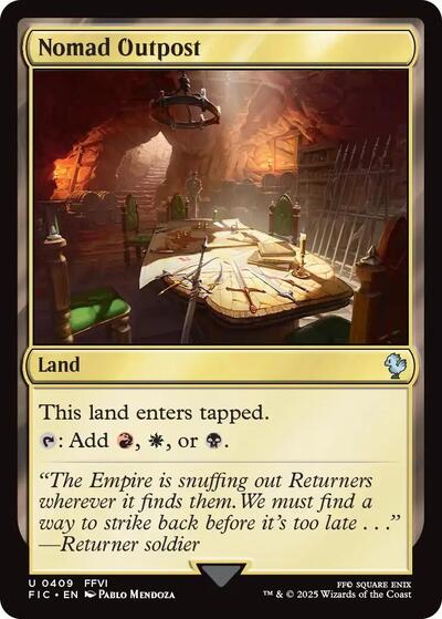 Nomad Outpost FIC #409 (Near Mint Uncommon) Magic: The Gathering: Commander: FINAL FANTASY