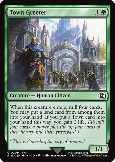 Town Greeter FIN #209 (Near Mint Common) Magic: The Gathering: FINAL FANTASY