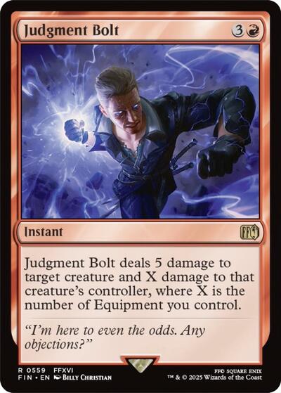 Judgment Bolt FIN #559 (Near Mint Rare) Magic: The Gathering: FINAL FANTASY