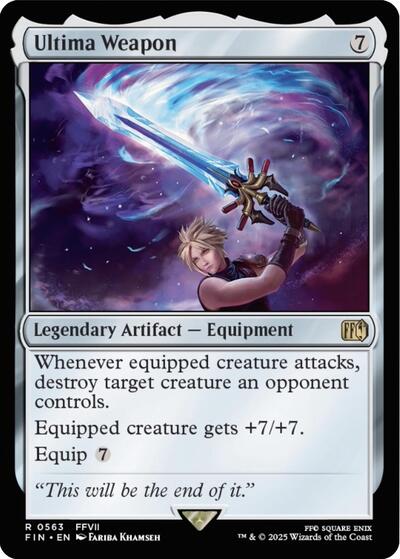 Ultima Weapon FIN #563 (Near Mint Rare) Magic: The Gathering: FINAL FANTASY