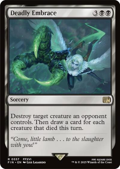 Deadly Embrace FIN #557 (Near Mint Rare) Magic: The Gathering: FINAL FANTASY