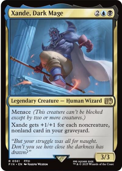 Xande, Dark Mage FIN #561 (Near Mint Rare) Magic: The Gathering: FINAL FANTASY