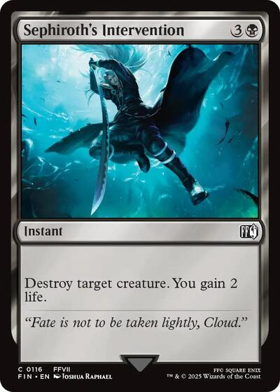 Sephiroths Intervention FIN #116 (Near Mint Common) Magic: The Gathering: FINAL FANTASY