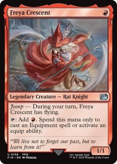 Freya Crescent FIN #138 (Near Mint Uncommon) Magic: The Gathering: FINAL FANTASY