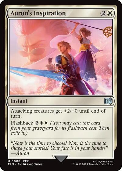 Aurons Inspiration FIN #8 (Near Mint Uncommon) Magic: The Gathering: FINAL FANTASY