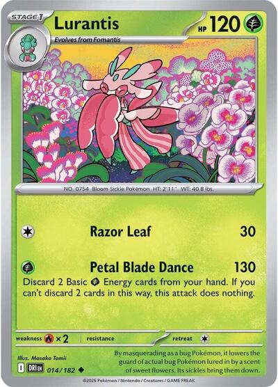 Lurantis SV10: Destined Rivals DRI #014/182 (Uncommon) Pokemon: