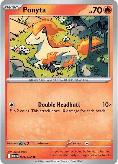 Ponyta SV10: Destined Rivals DRI #029/182 (Common) Pokemon: