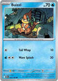 Buizel Reverse Holofoil DRI #057/182 (Near Mint Common) Pokemon: SV10: Destined Rivals