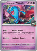 Team Rockets Wobbuffet Holofoil DRI #082/182 (Near Mint Rare) Pokemon: SV10: Destined Rivals