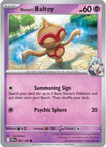 Stevens Baltoy Reverse Holofoil DRI #083/182 (Near Mint Common) Pokemon: SV10: Destined Rivals