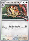 Team Rockets Raticate 148 182 Reverse Holofoil DRI #148/182 (Near Mint Common) Pokemon: SV10: Destined Rivals