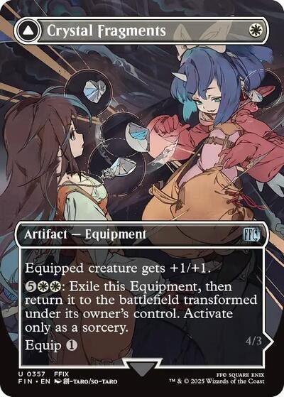 Crystal Fragments (Borderless) FIN #357 (Near Mint Uncommon) Magic: The Gathering: FINAL FANTASY