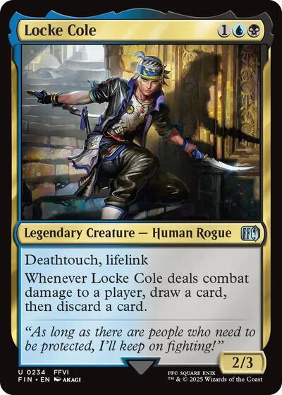 Locke Cole FIN #234 (Near Mint Uncommon) Magic: The Gathering: FINAL FANTASY