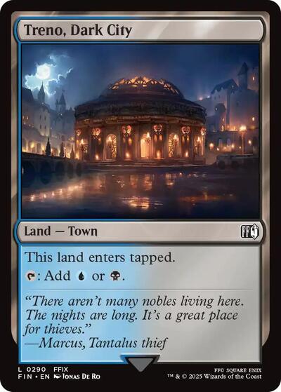 Treno, Dark City FIN #290 (Near Mint Land) Magic: The Gathering: FINAL FANTASY