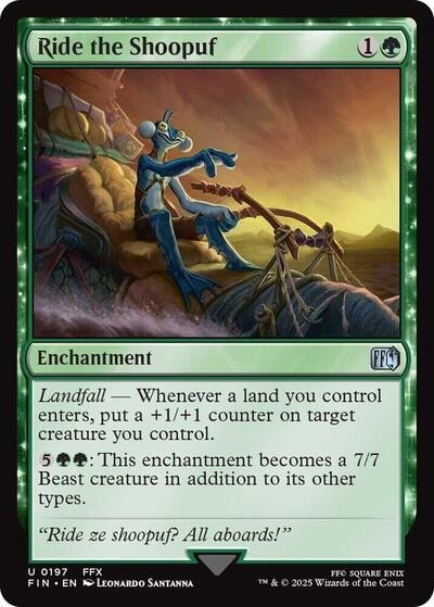 Ride the Shoopuf FIN #197 (Near Mint Uncommon) Magic: The Gathering: FINAL FANTASY