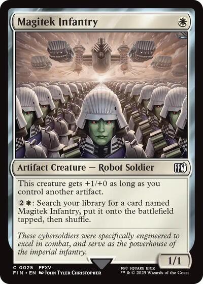 Magitek Infantry FIN #25 (Near Mint Common) Magic: The Gathering: FINAL FANTASY