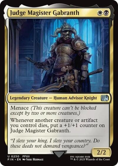 Judge Magister Gabranth FIN #230 (Near Mint Uncommon) Magic: The Gathering: FINAL FANTASY